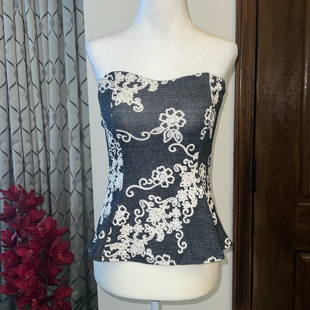 Love Culture - strapless peplum top